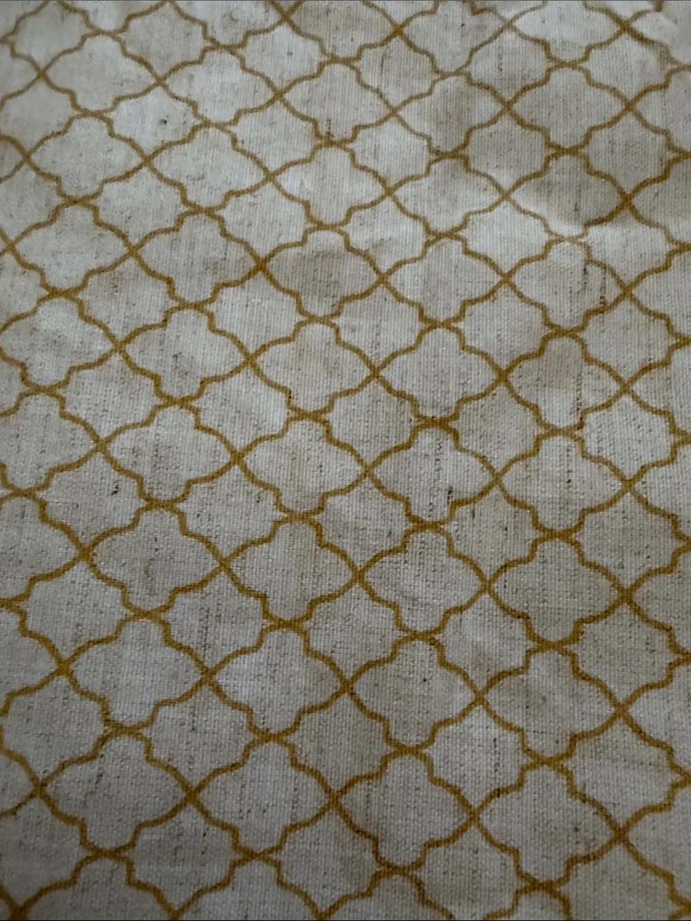 Pier 1 Embroidered Floral Table Runner in Cream, Mustard & Red